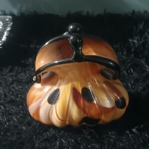 Vintage 1970s Murano style purse vase